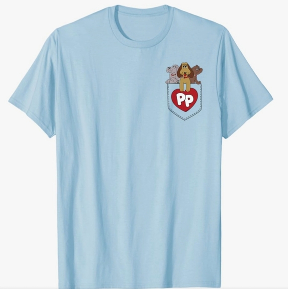 Hasbro Tops - Hasbro Light Blue Licensed Pound Puppies Tshirt